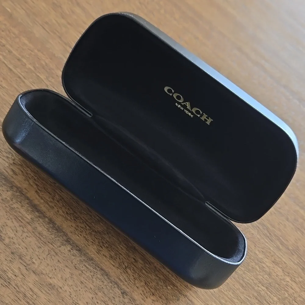 Coach Black Glossy Sunglasses Case
